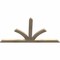 Ekena Millwork Richland Rough Sawn Timber Gable Bracket, Douglas Fir, 72"W x 39"H x 2"D x 4"F, 13/12 Pitch GBW072X39X0204RIC00RDF - alternate 5